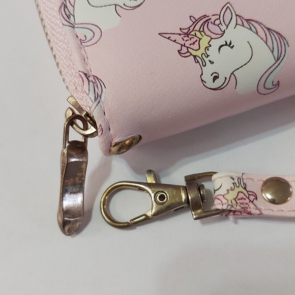 Ardene Pink Unicorn Wristlet Wallet - Picture 8 of 16